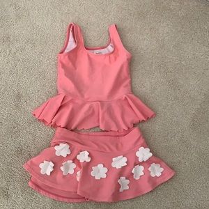 Little Girls Pink Swim Suit
